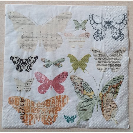 Serviette Schmetterlinge