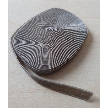 Samt Band taupe