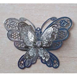 Metall Schmetterling silber