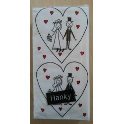 Taschentücher Hochzeitspaar