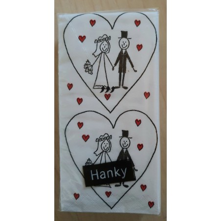 Taschentücher Hochzeitspaar