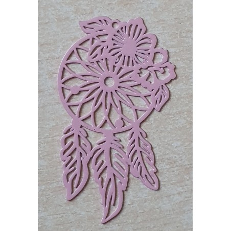 Metall Anhänger Traumfänger rosa