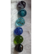 Glas/Steinperlen